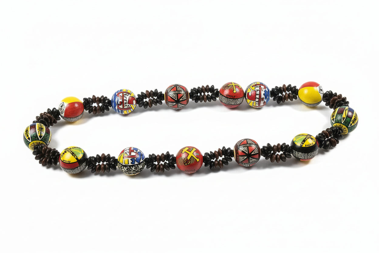 Collier Personnalisé Couleurs du Pacifique – Perles en Bois